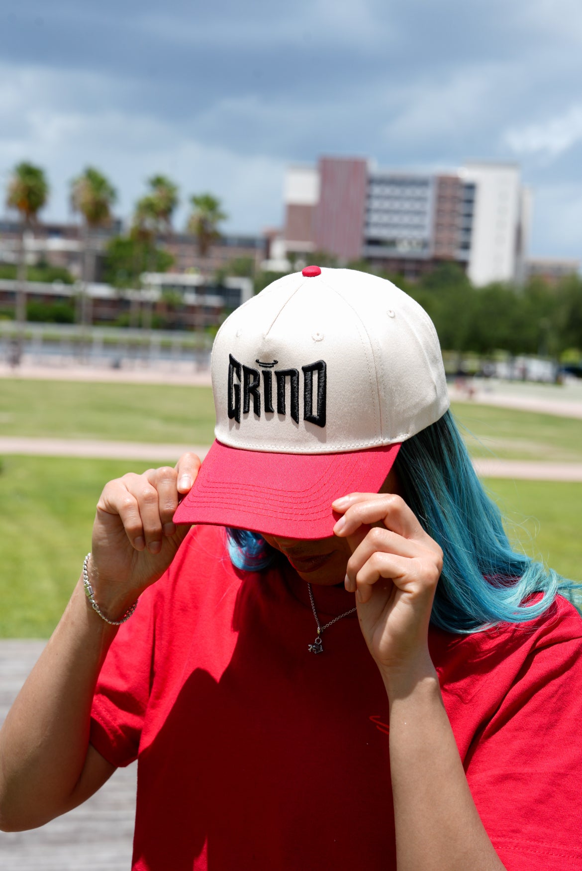 GNE GRIND Two-Tone Hat “Cream/Red”