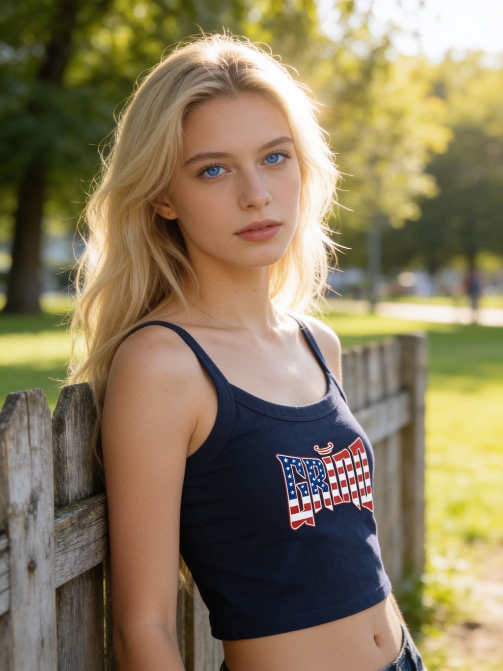 USA Crop Top