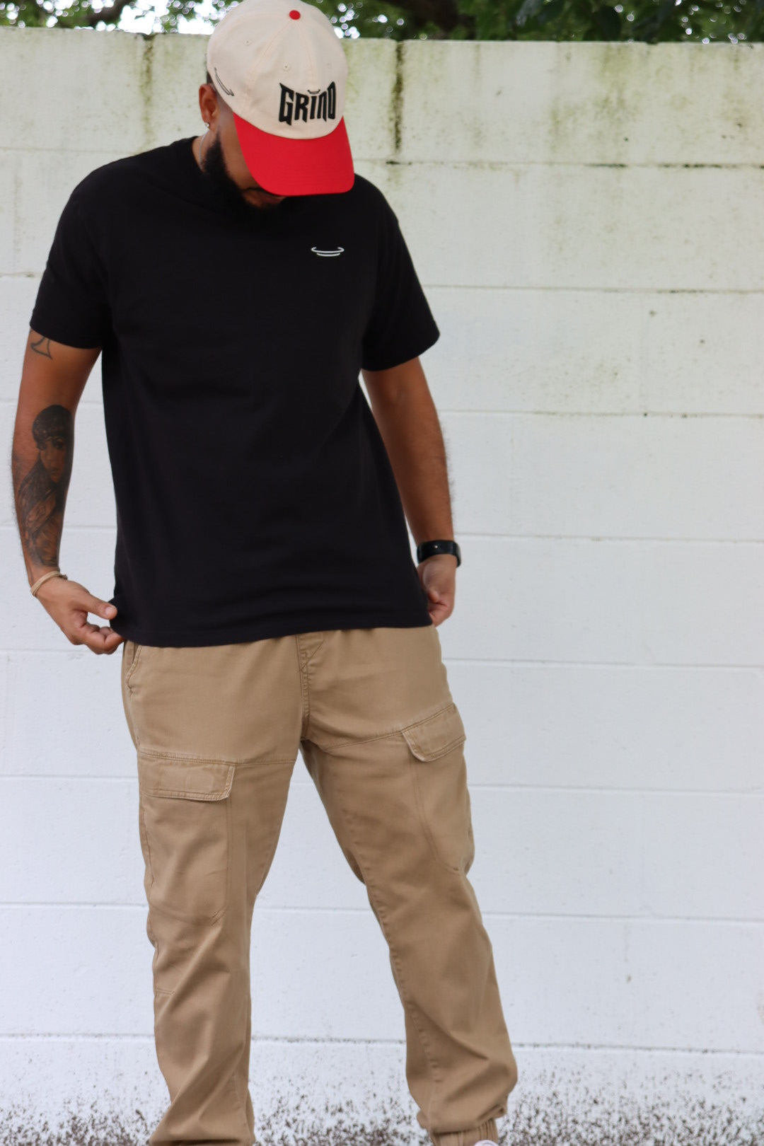 GNE Box Logo T-Shirt Black