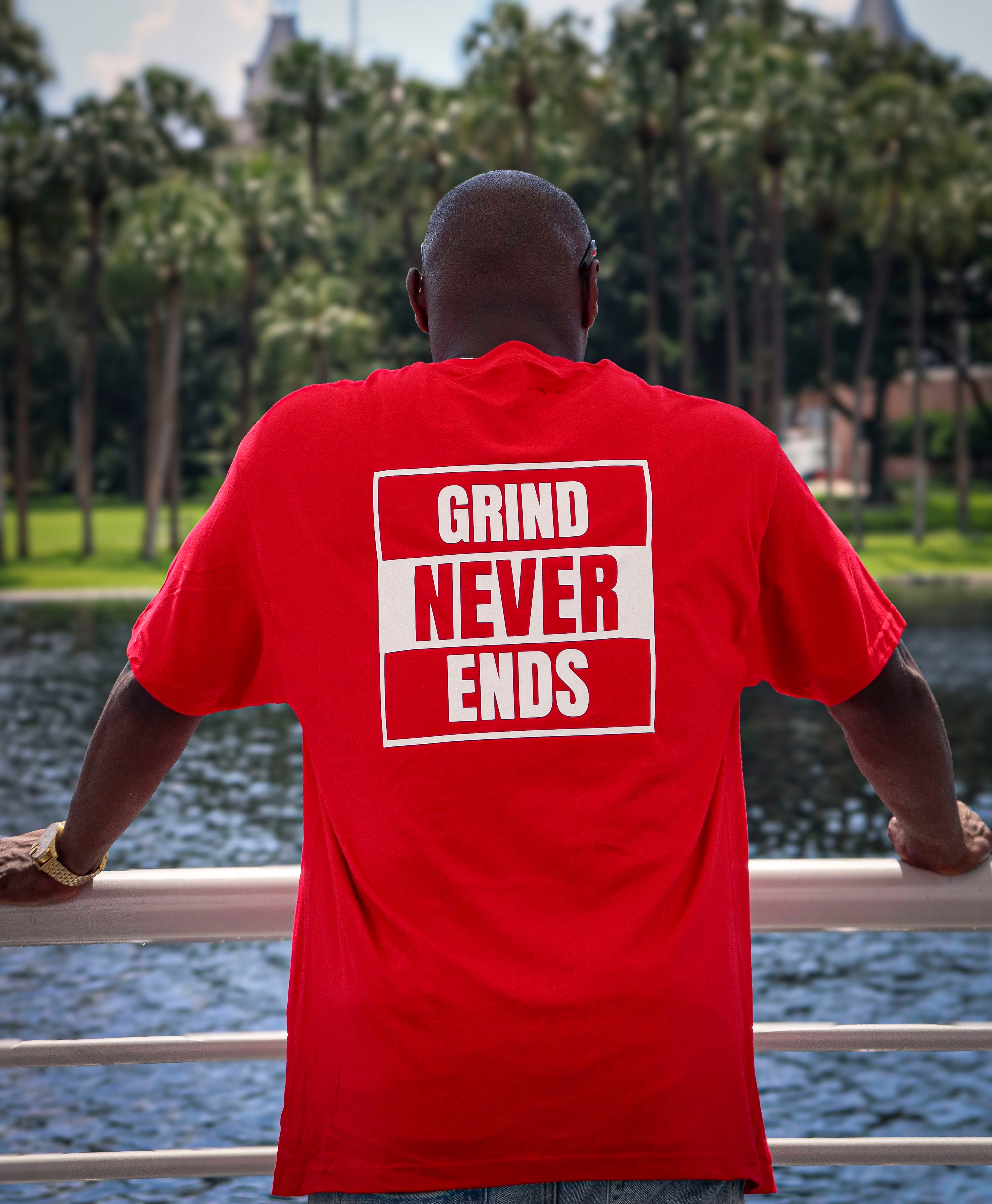 GNE Box Logo T-Shirt Red