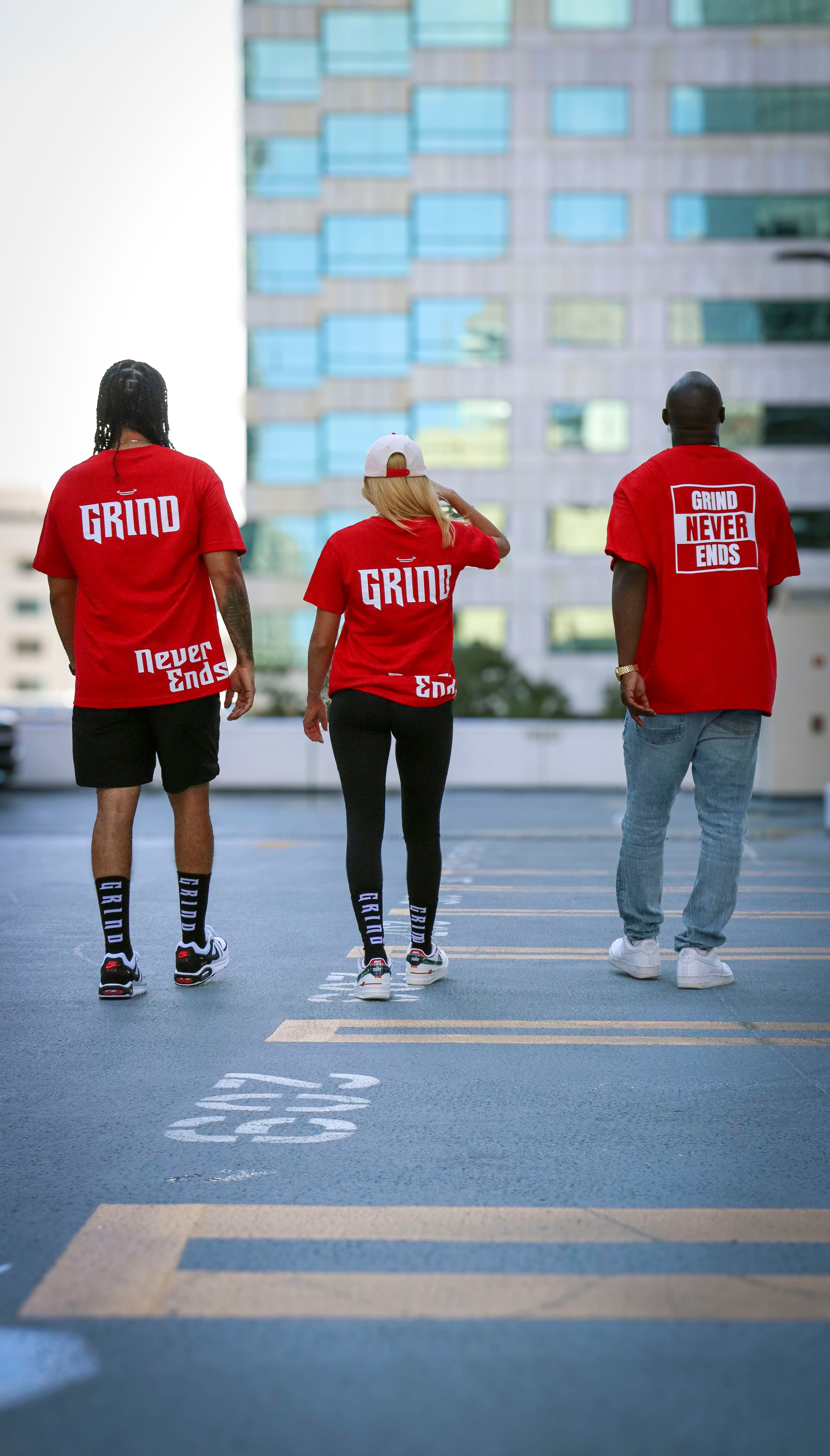 GNE Box Logo T-Shirt Red